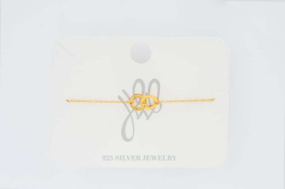 Mit Ringen verbundenes Armband – 925er Silber Bild3